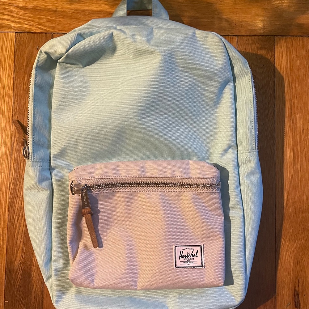 Herschel Supply Company Light Blue and Beige Backpack
